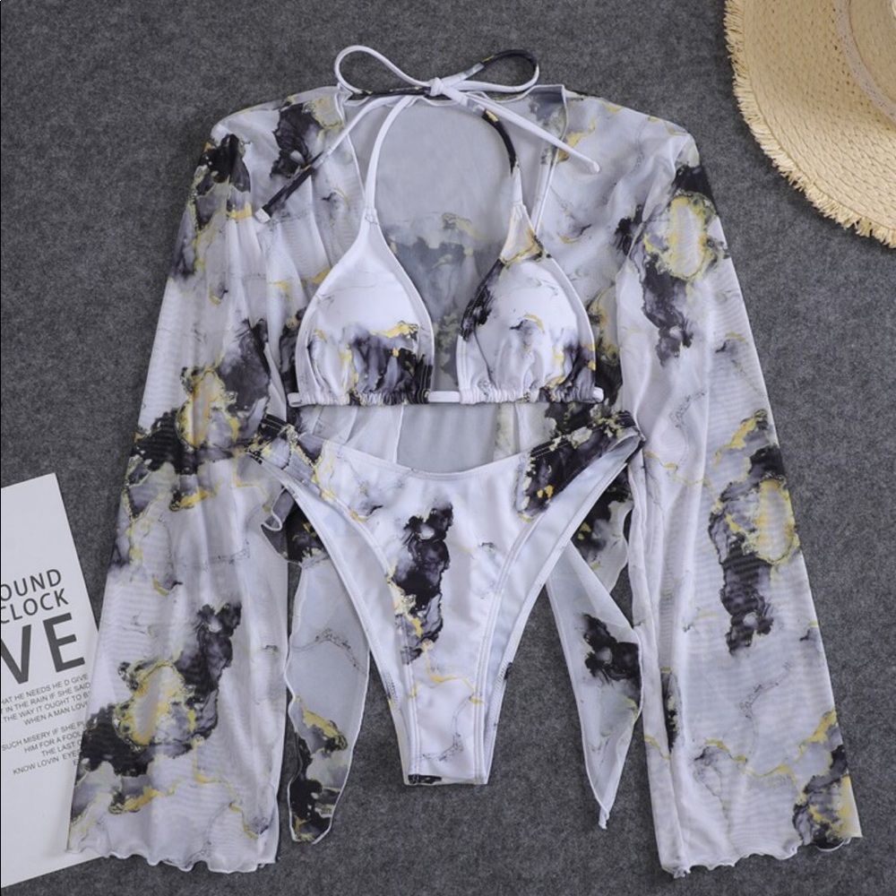 Marble Swim Suit NWT!